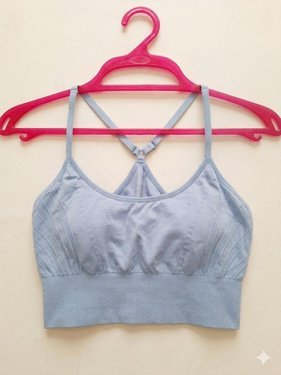 Brassière de Sport Seamless – Bleu Ciel