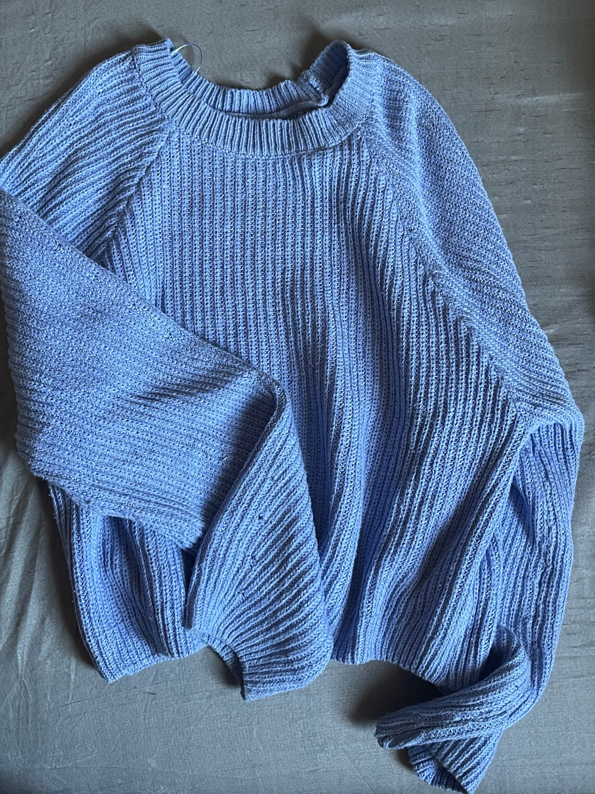 Pull bleu laine taille :S