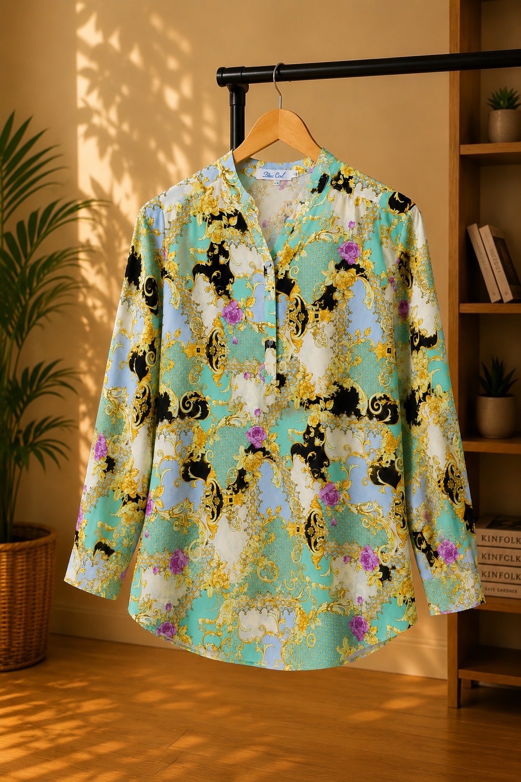 Tunique chic à imprimé baroque – Taille 48