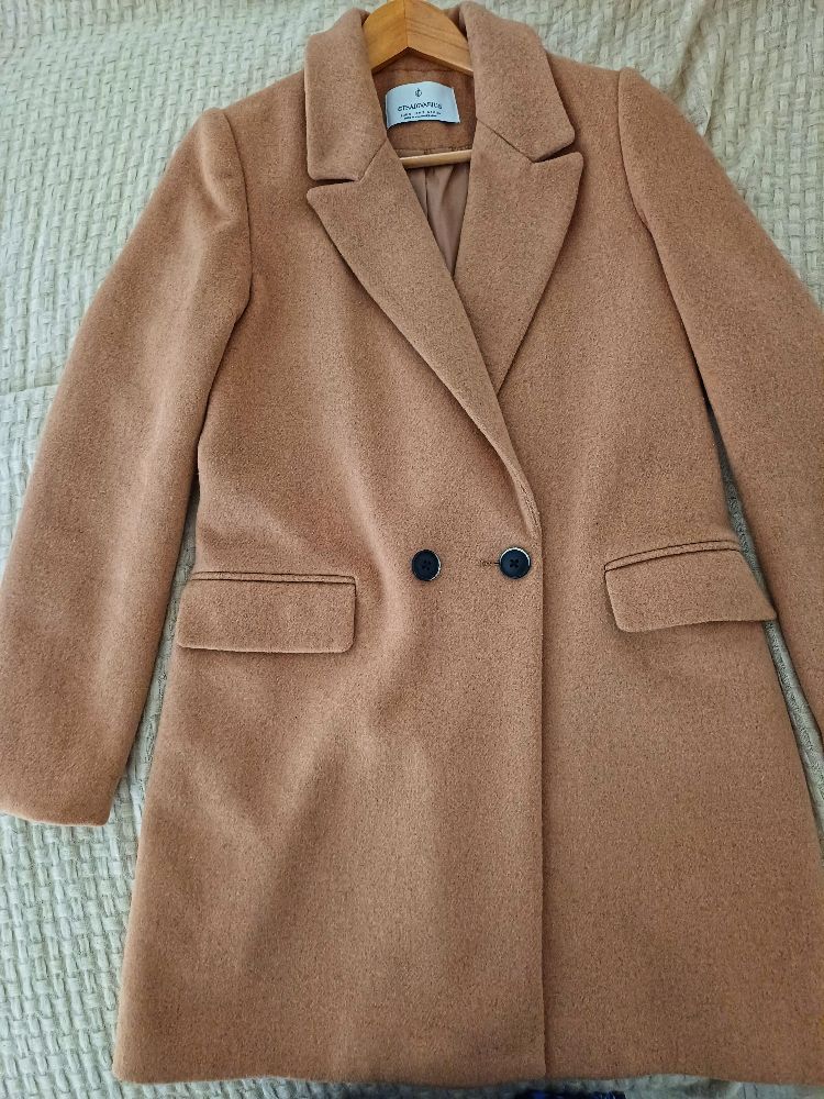 Manteau stradivarius camel