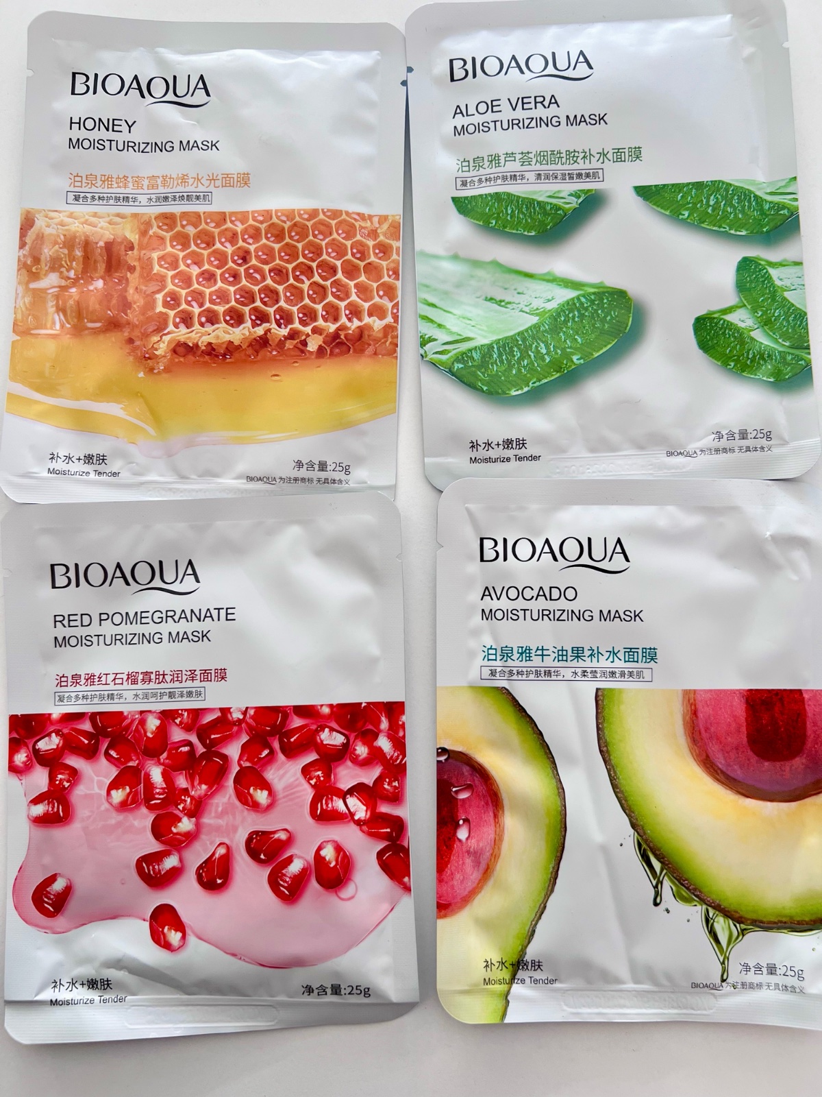 Pack 4 bioaqua sheet mask original 