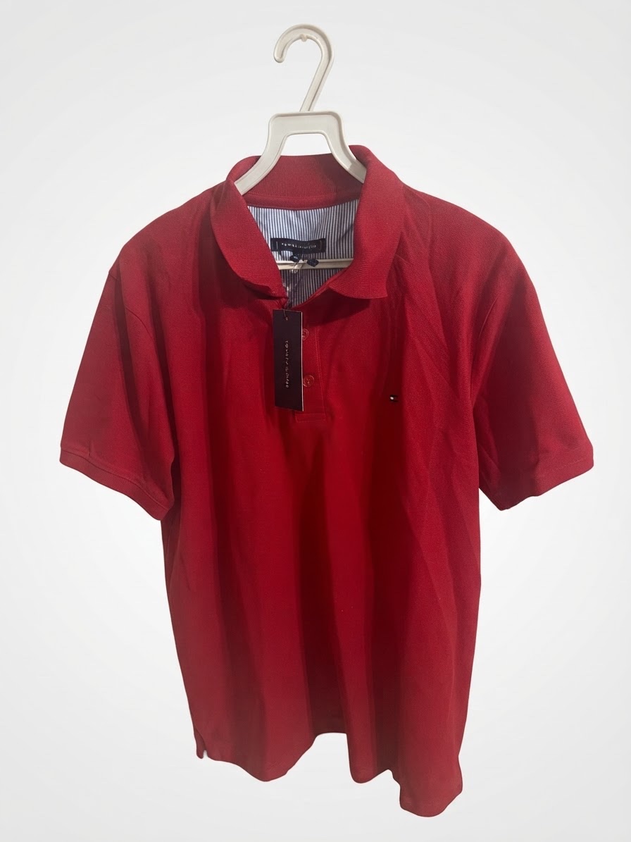 Polo tommy hilfiger (rouge)