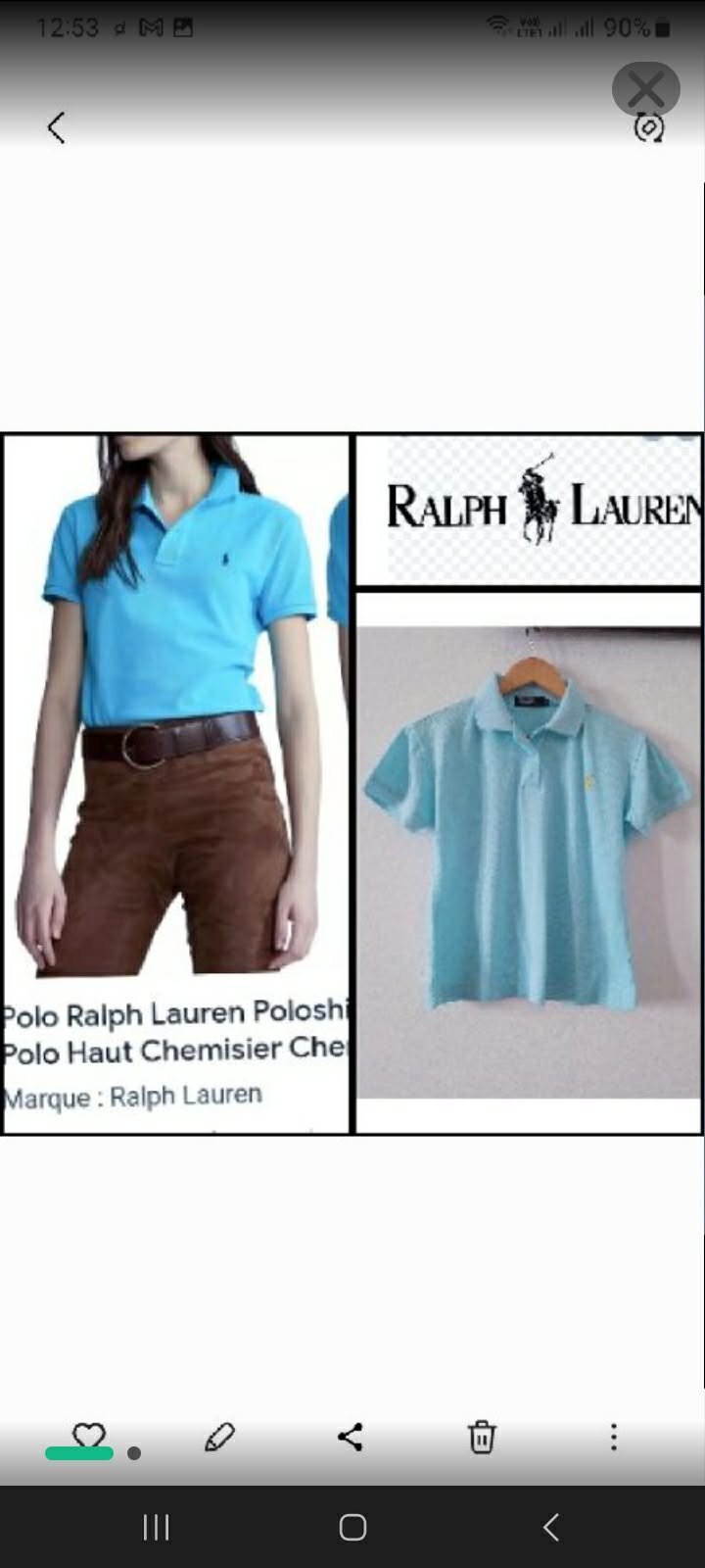 Jolie t shirt ralph ralph Laurent 