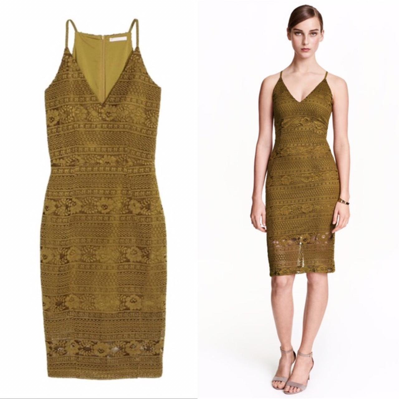Robe H&M vert olive