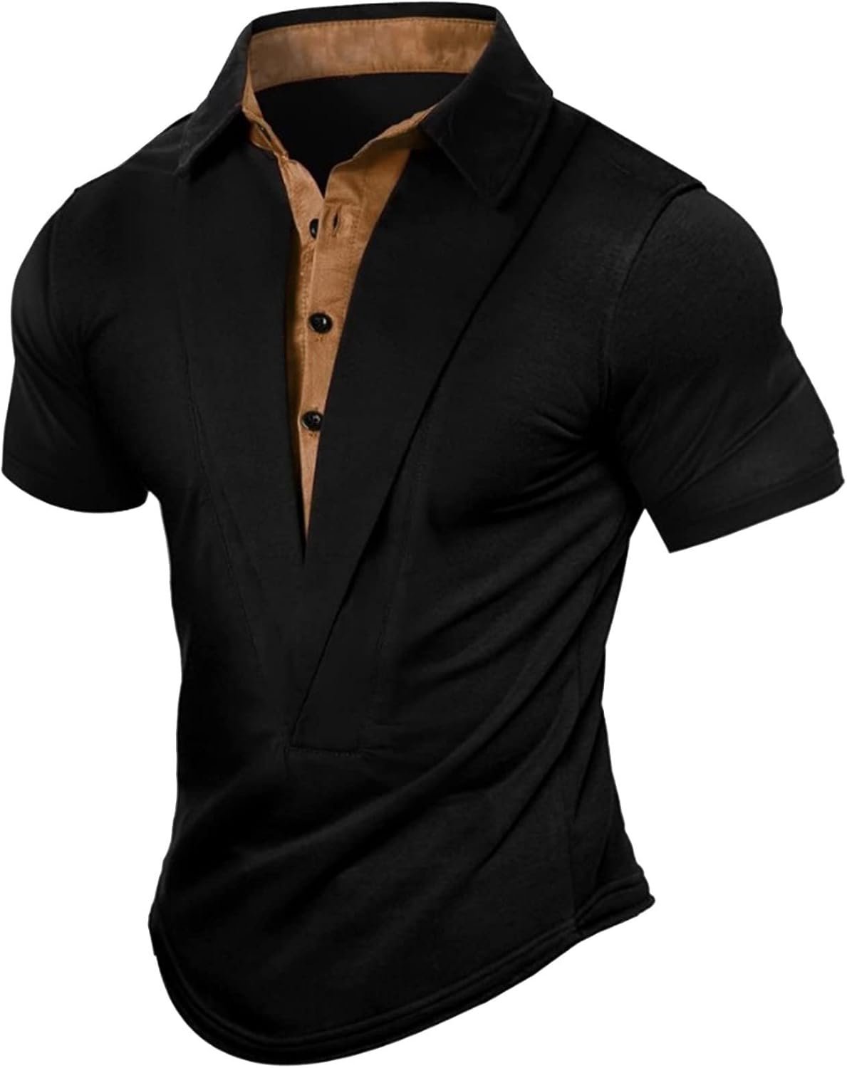 Polo noir taille L