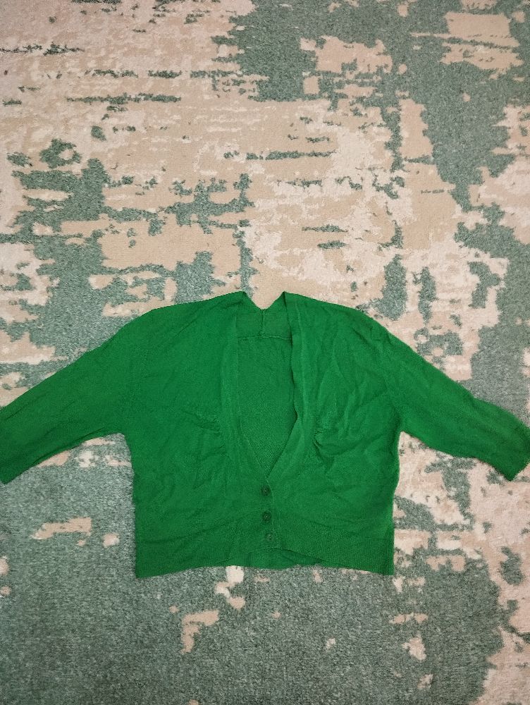 Cardigan vert court 