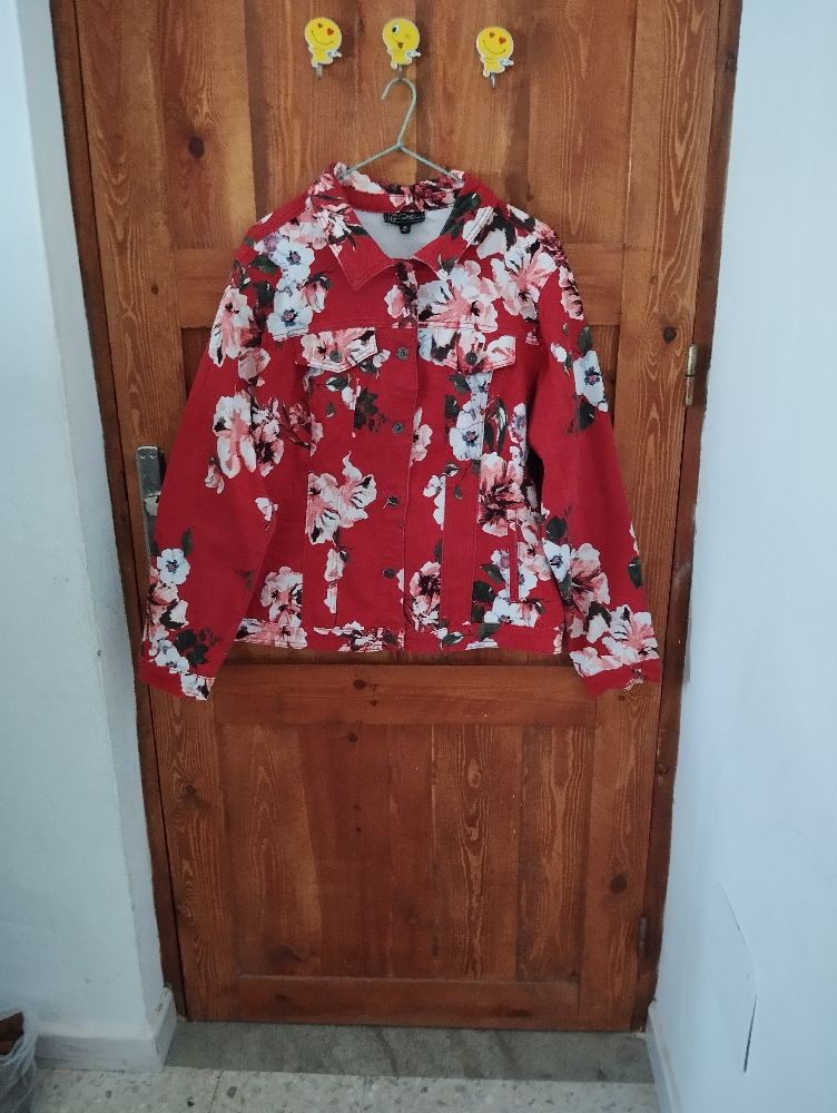 Jacket en jeans floral 