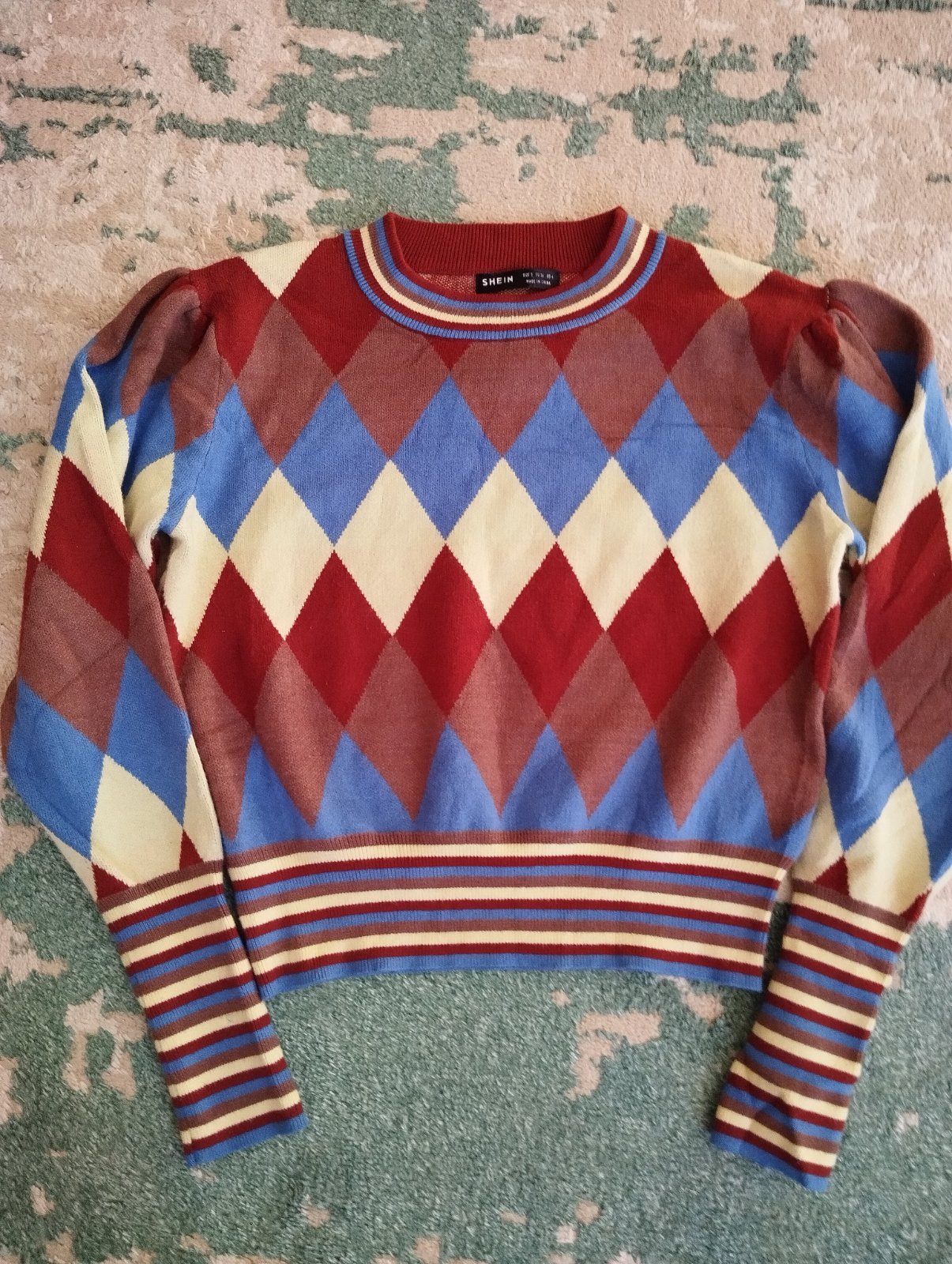 Sweater Argyle de shein