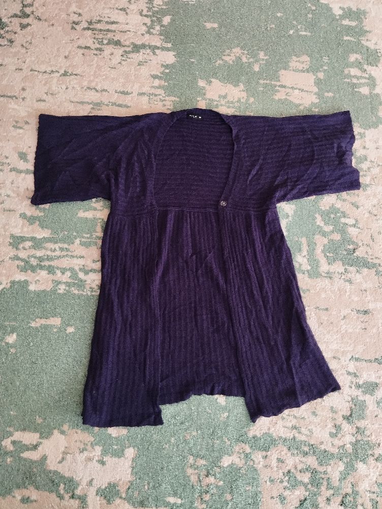 Gilet mauve long
