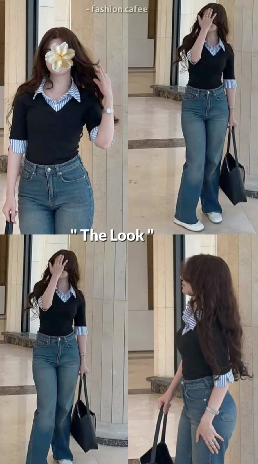 Jeans en Denim à coupe droite 