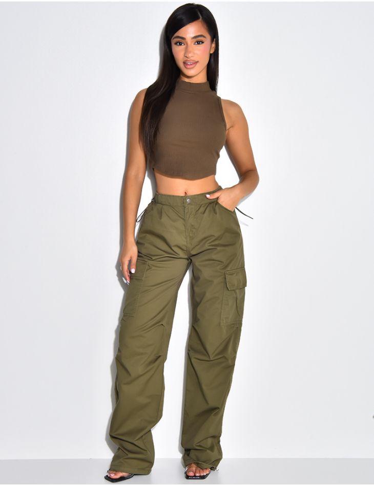Pantalon Parachute à poche Cargo Promod 