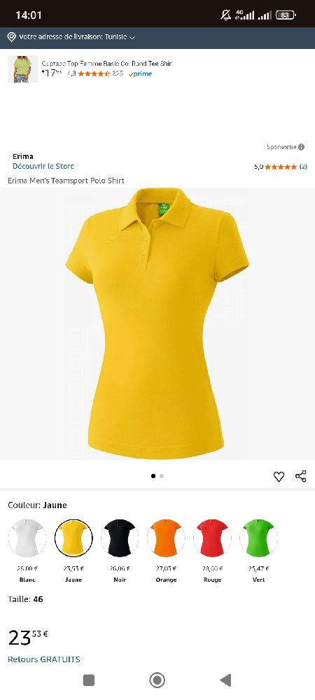 Erima Casual Basic Polo femme 