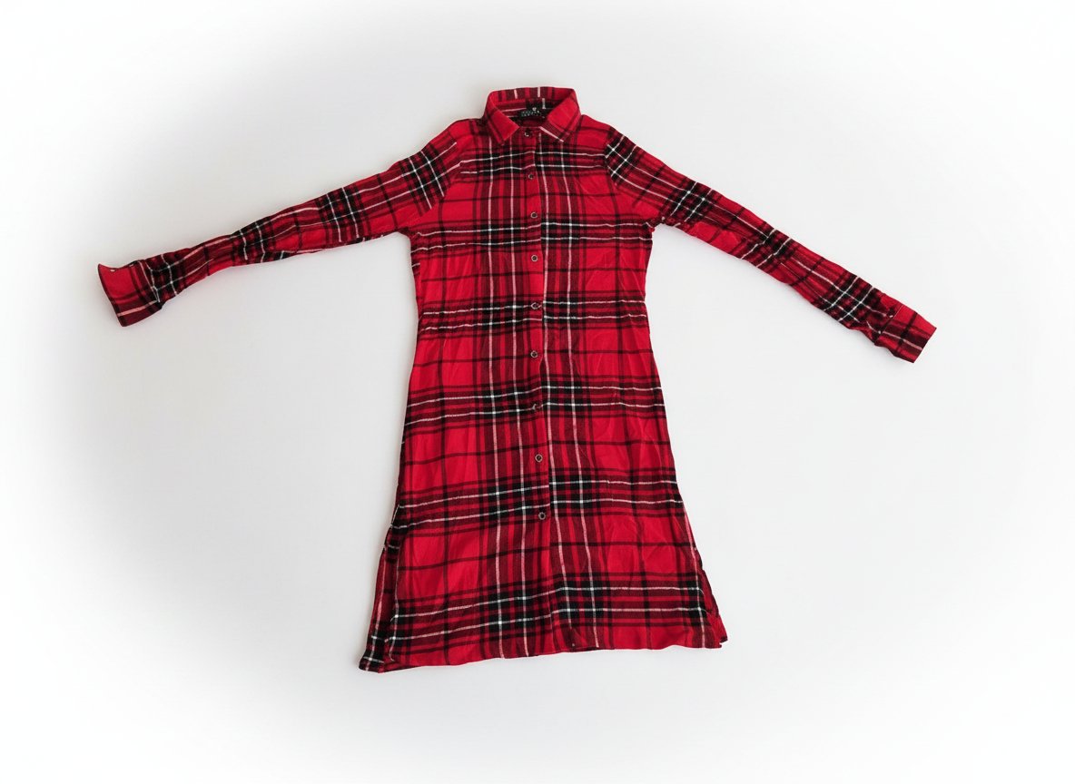 Robe-chemise rouge très belle