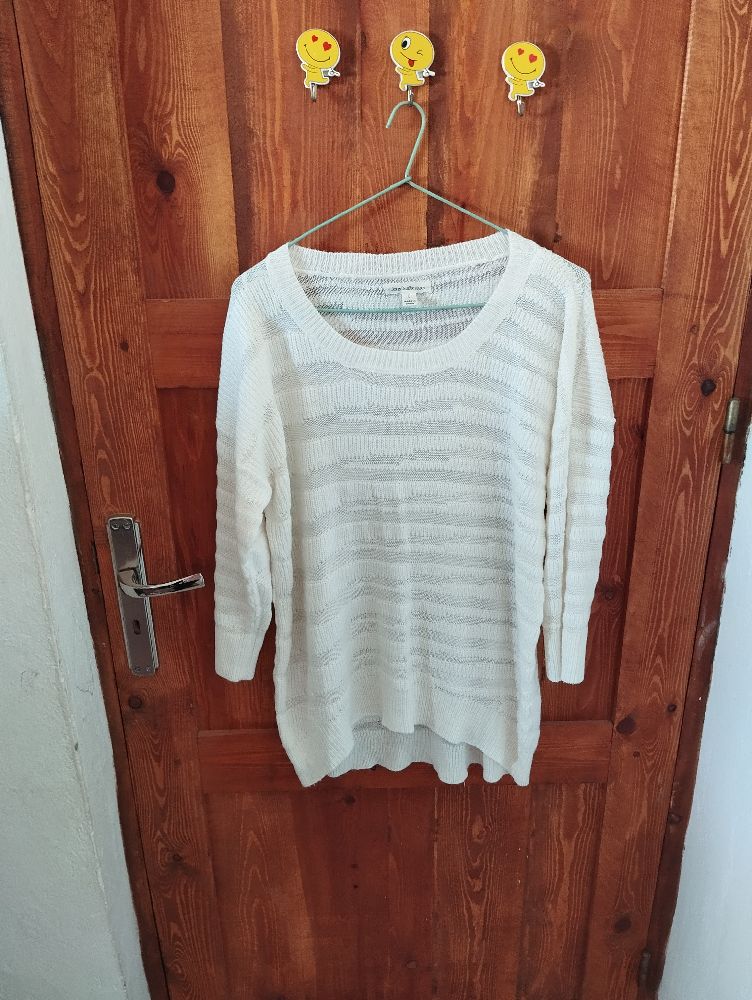 Pull blanc marque John Paul Richard