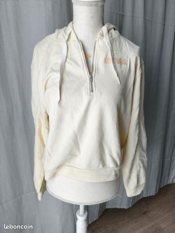 Sweat à capuche jaune pâle Kiabi 