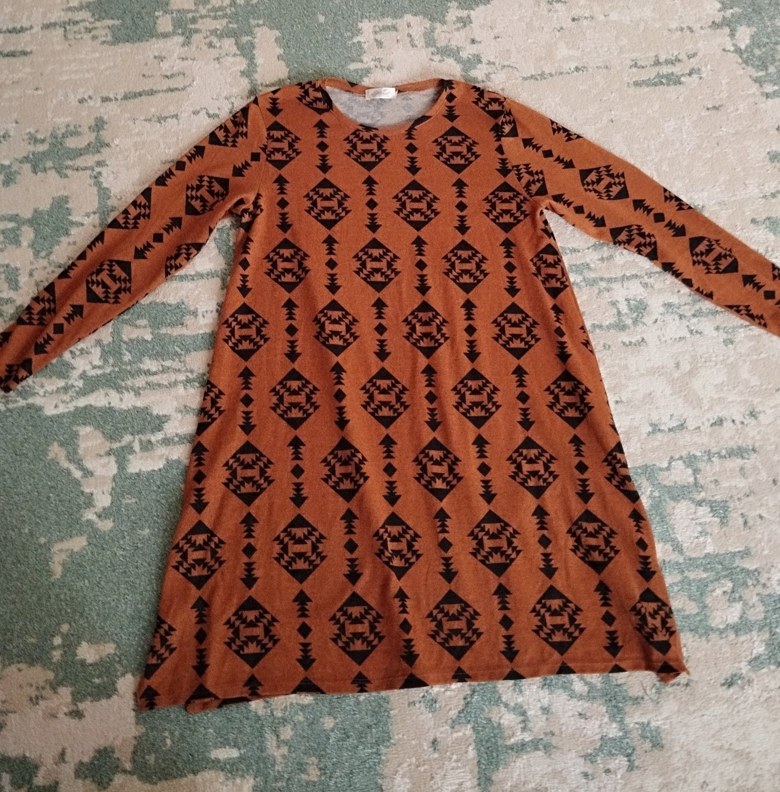 Robe 3/4 de style ambre en coton 