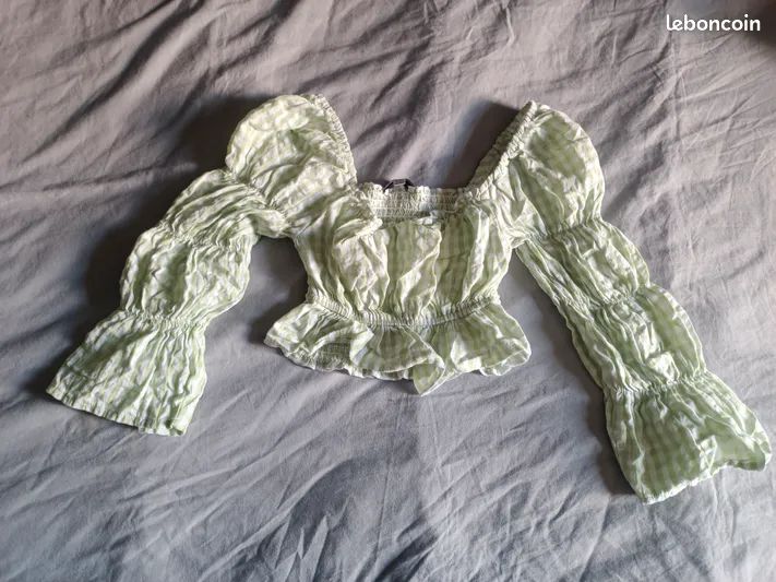 Crop Top Jennyfer carreaux 