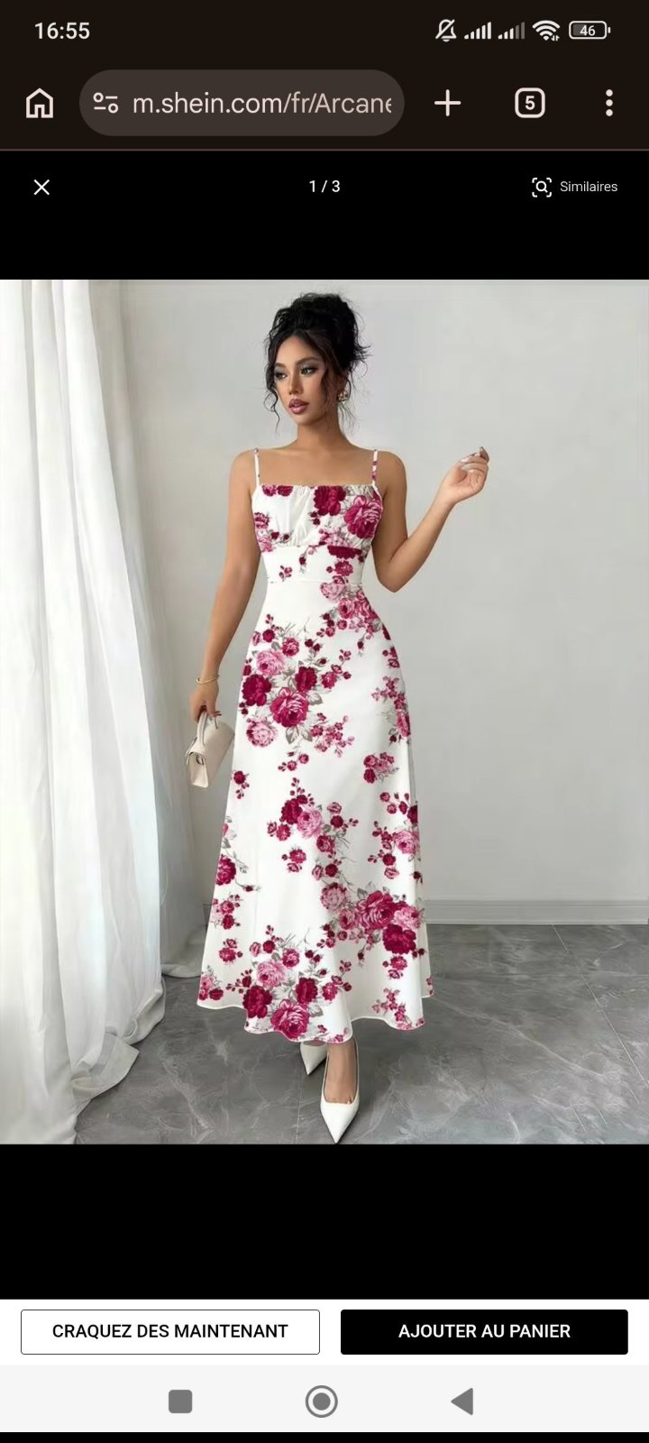 Robe d'été pour femmes avec imprimé floral