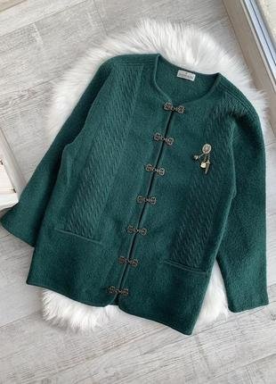 Cardigan vert foncé vintage