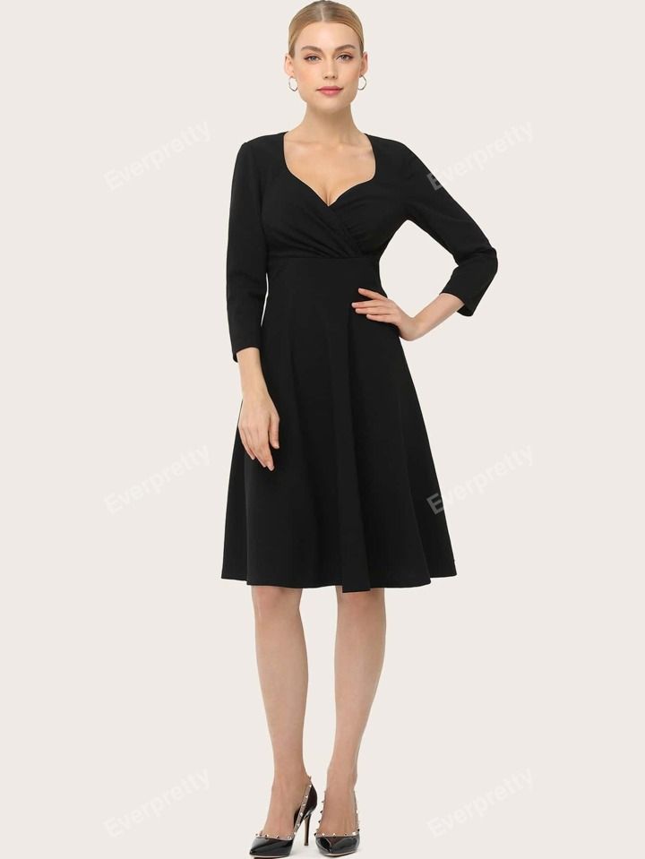 Robe noir hiver très élégante