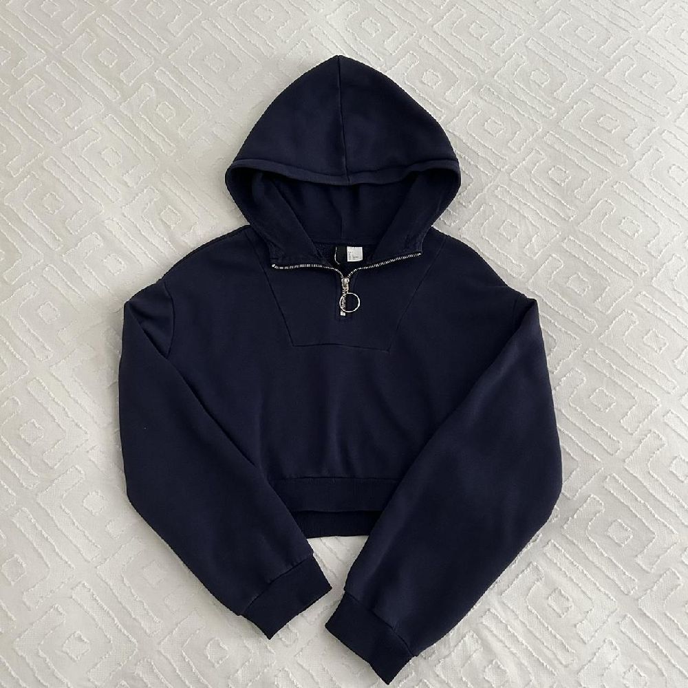 Sweat à capuche bleu marine H&M divided 