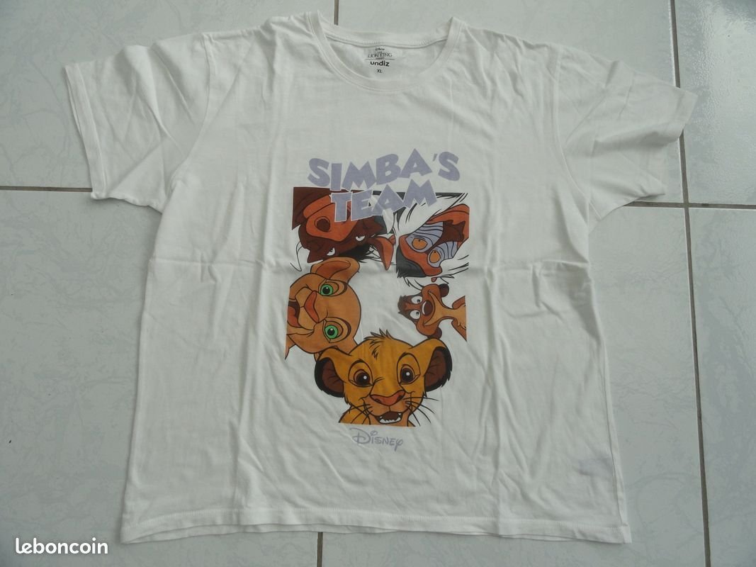 T_shirt Disney Simba's team
