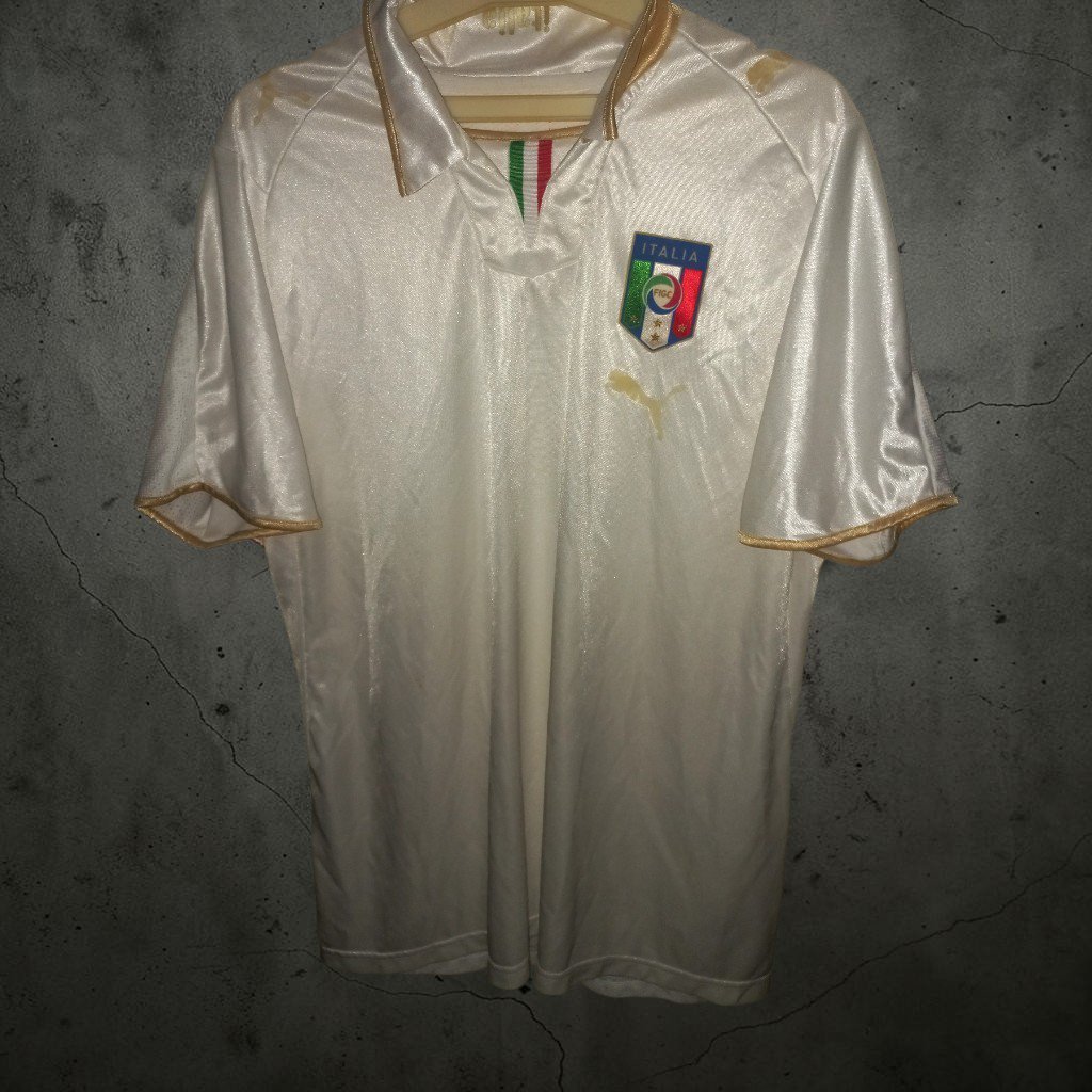 T-shirt Italie authentique 2007-2008 Extérieur 