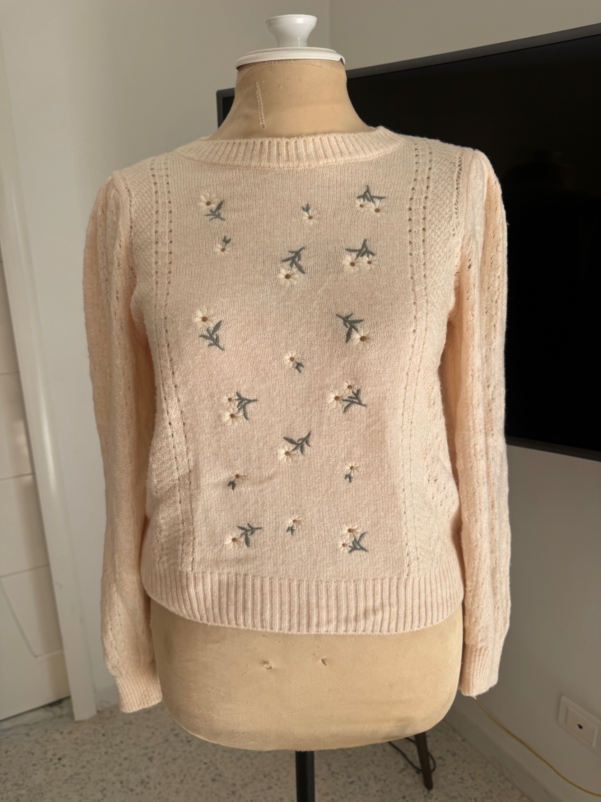 Pull rose crevette