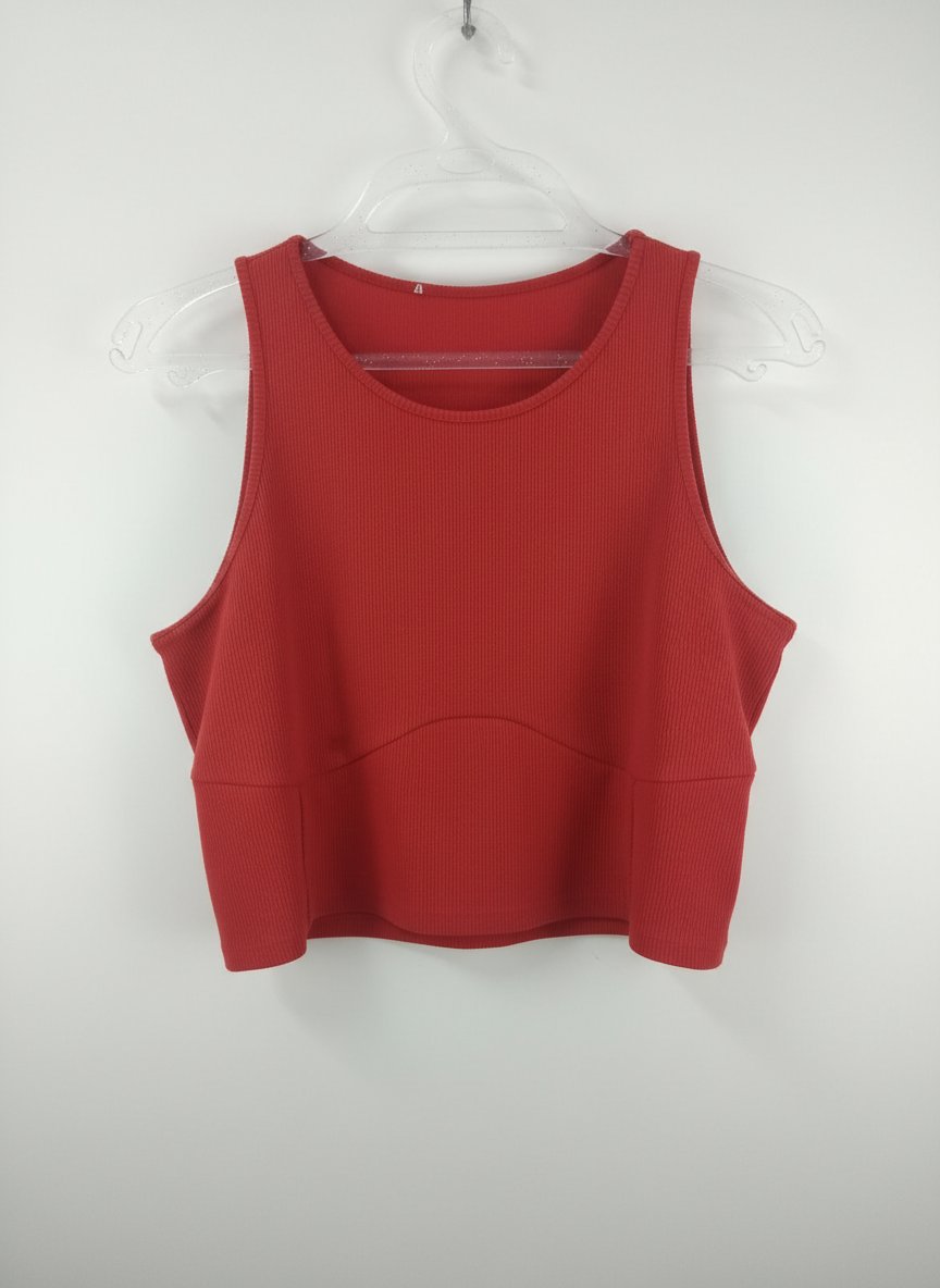Crop top rouge
