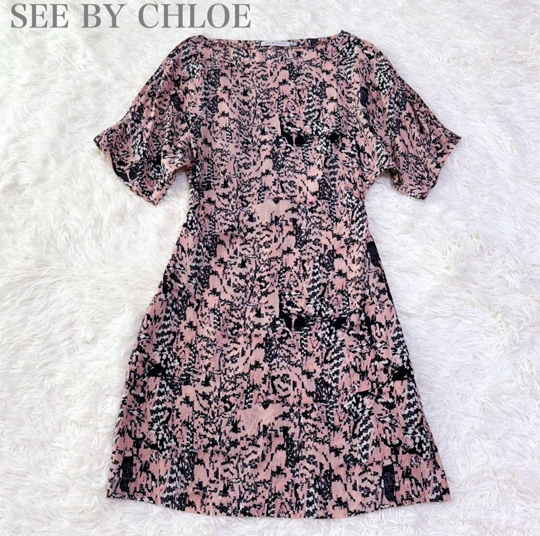 Jolie robe en soie see by chloe