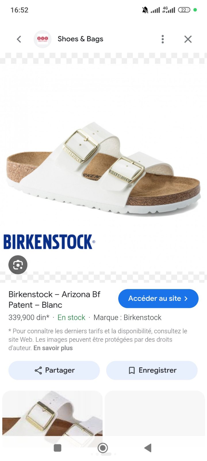 Mules Birkenstock Arizona blanches – pointure 38