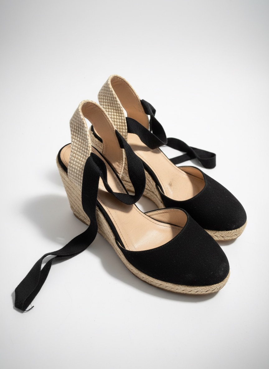 Sandale femme compensée
