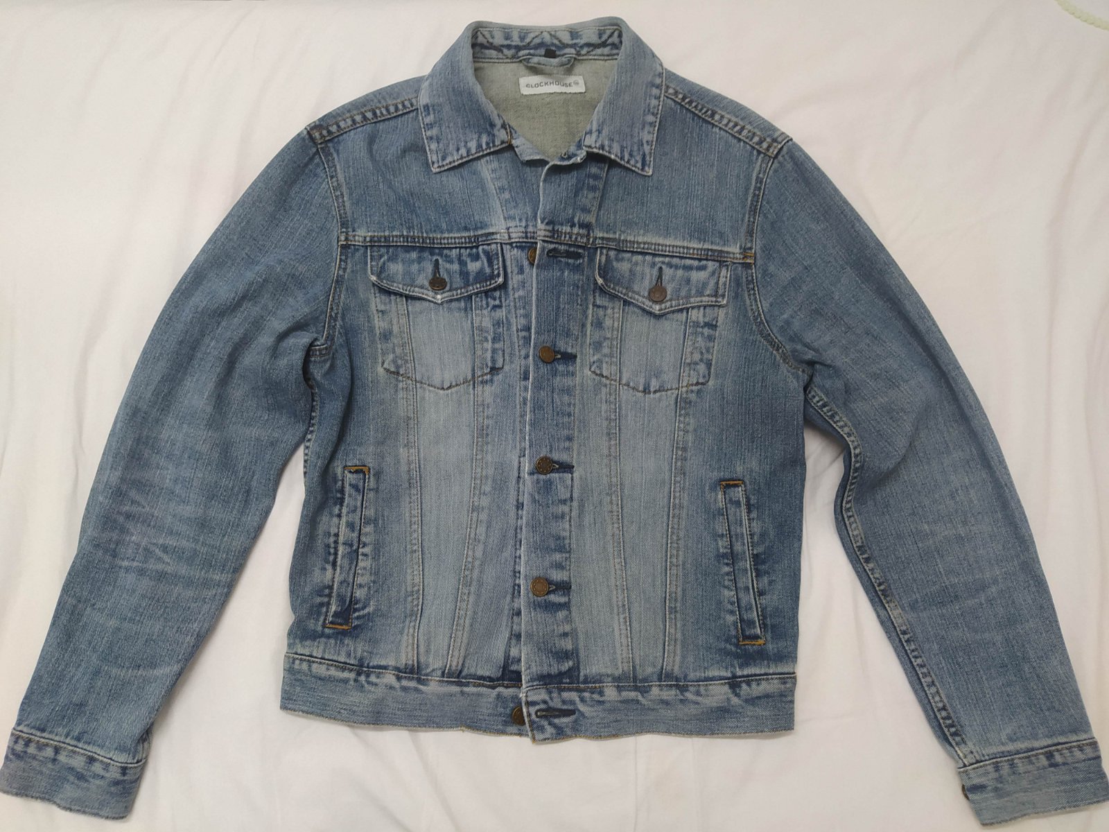 Veste jean usée 