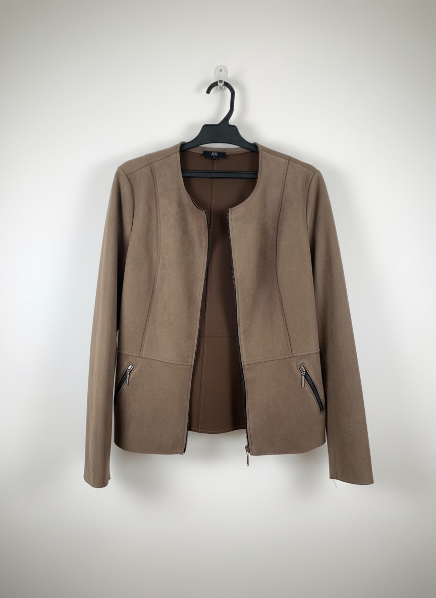 Veste tres chic en daim soyeux
