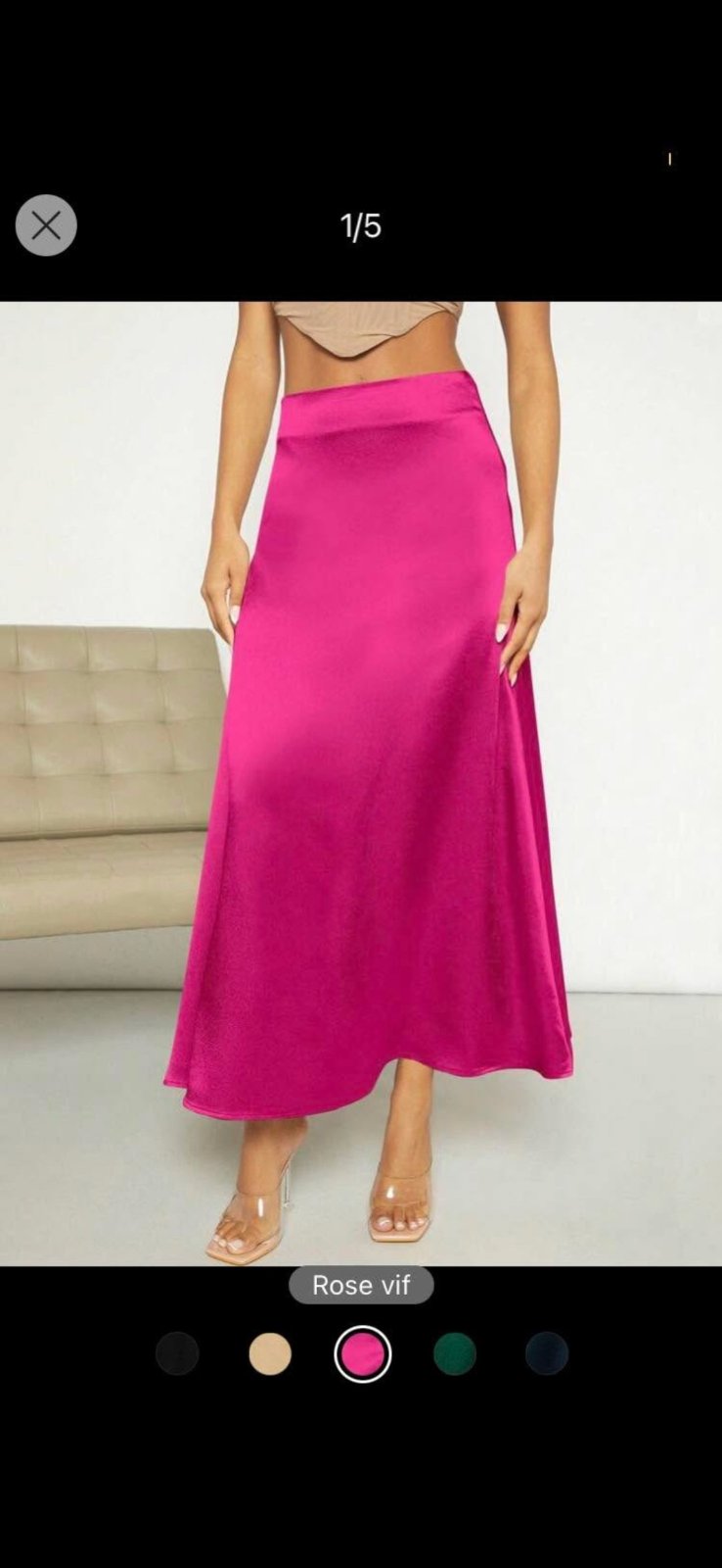 Jupe satin 
