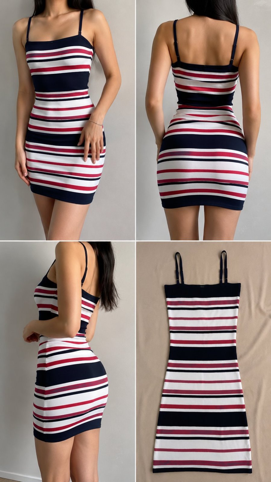 Robe rayée tendance – Jamais portée