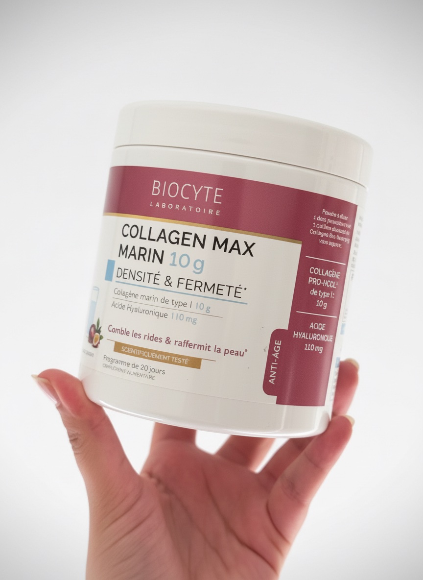 BIOCYTE Collagen Max Marin 10g – Collagène Marin + Acide Hyaluronique 
