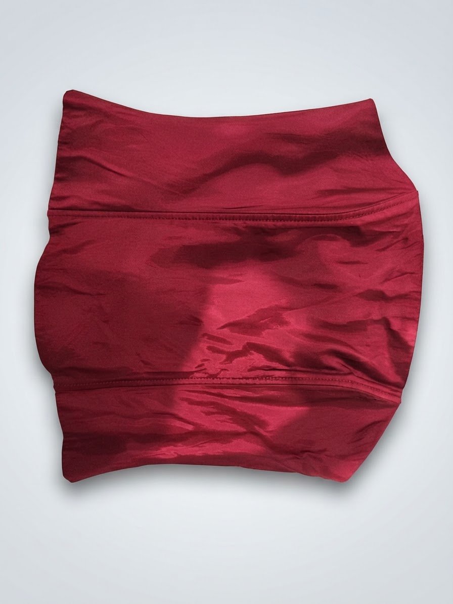 Bustier tube / top bustier sans bretelles, plutôt court (crop top)