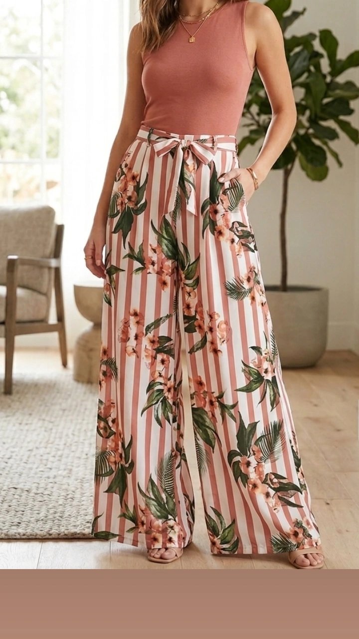 Pantalon floral 