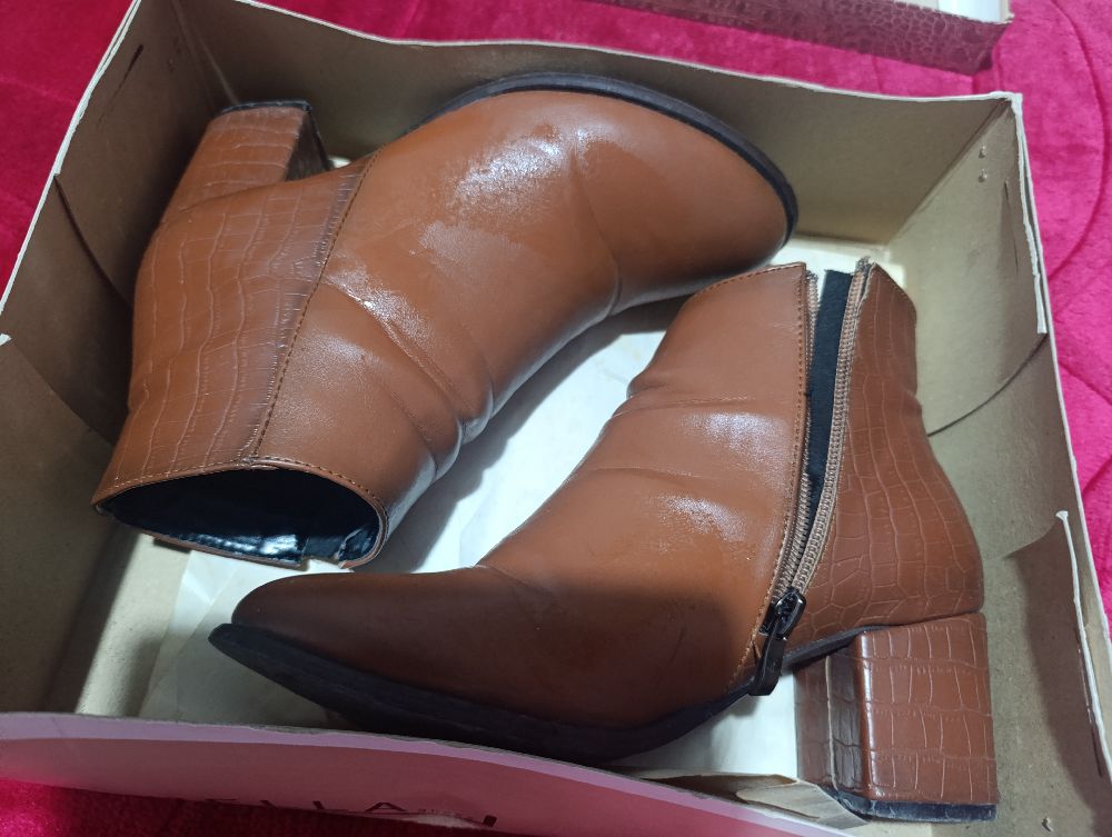 Bottines en camel