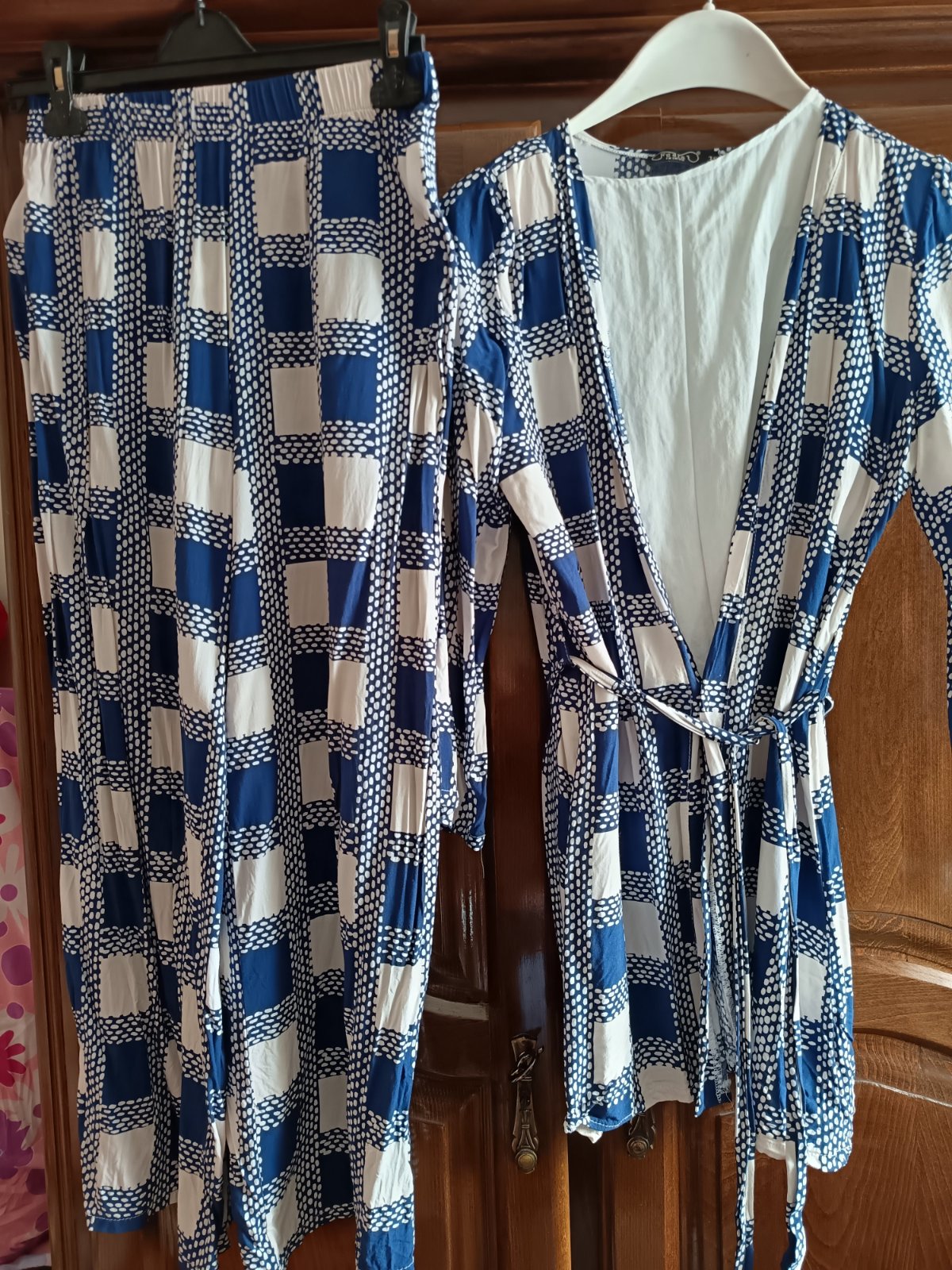 Ensemble kimono 3 pièces d'été très fluide