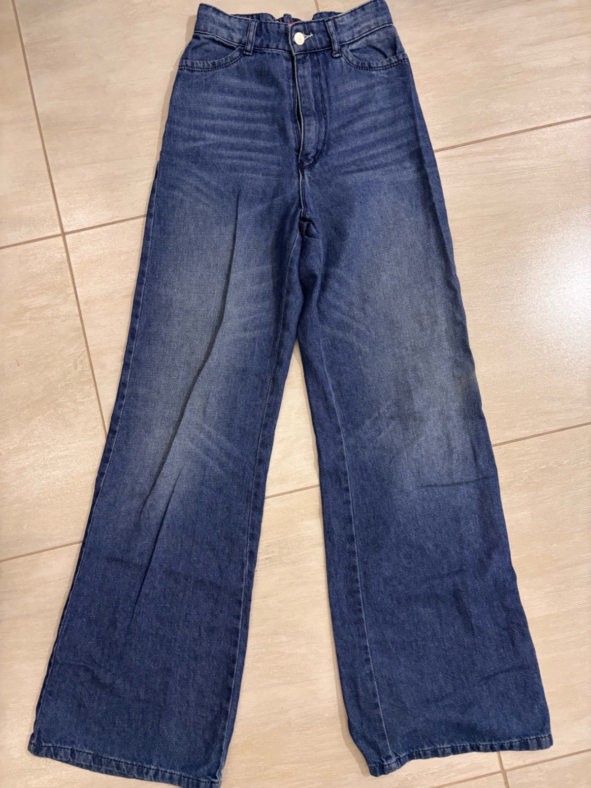 Jean YOLO taille haute , wide leg 
