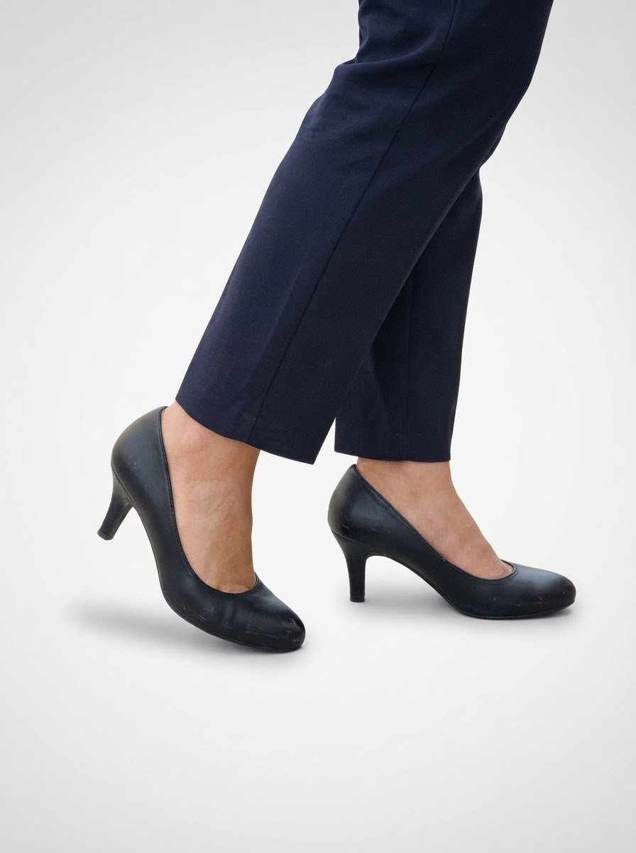 Escarpins demi talon noir 39