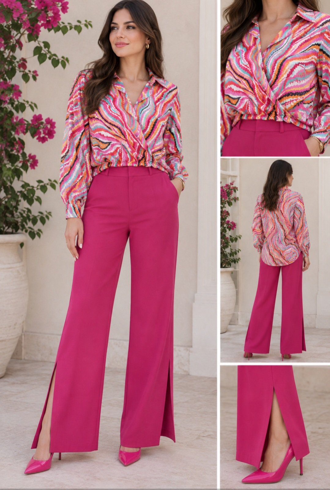 Ensemble pantalon+chemise M