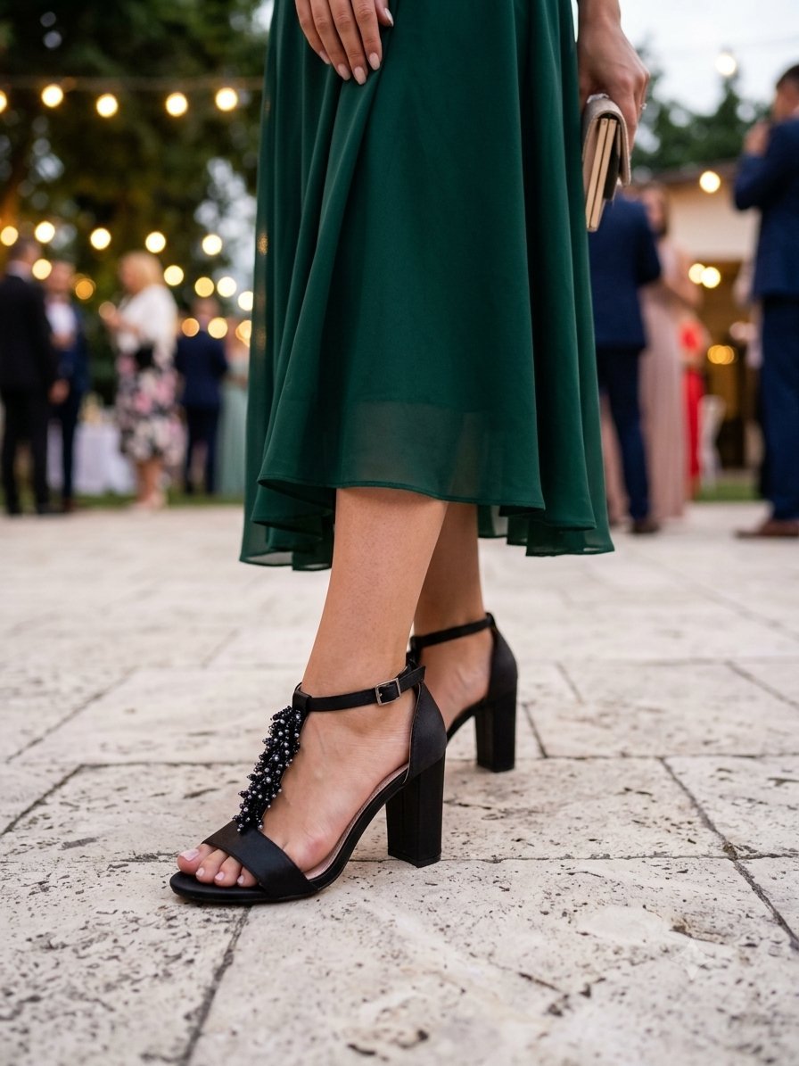Sandales à talons noirs 37 