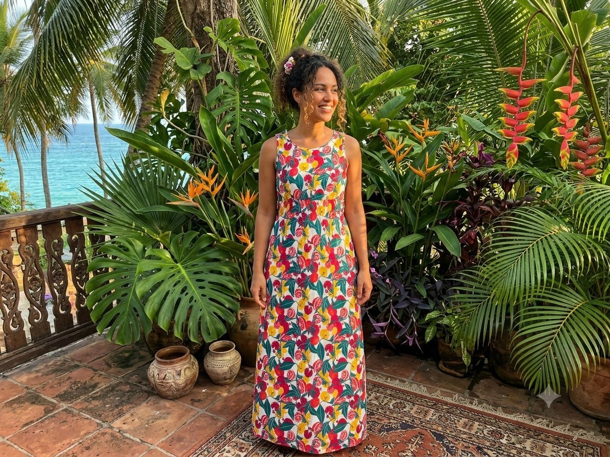 Robe longue sans manches ML