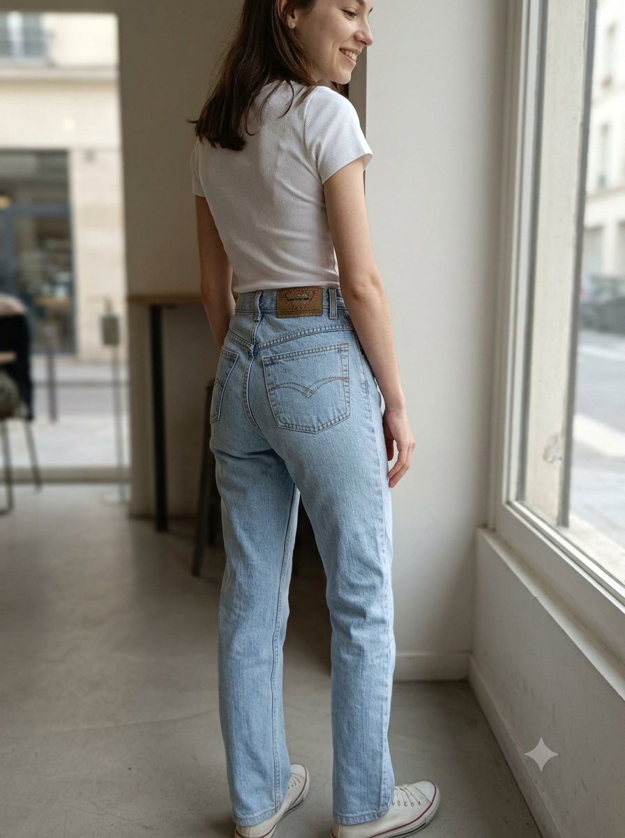 Jeans coupe droite 34