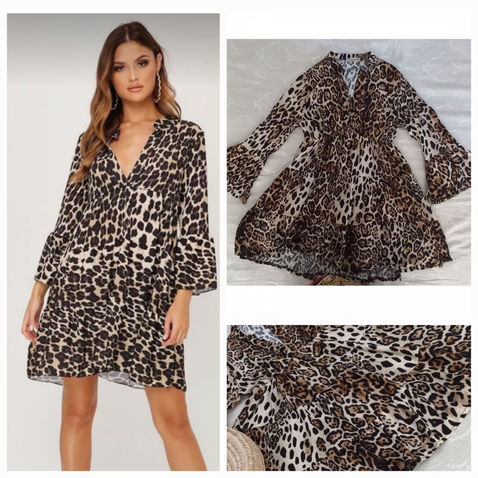 Robe léopard S m