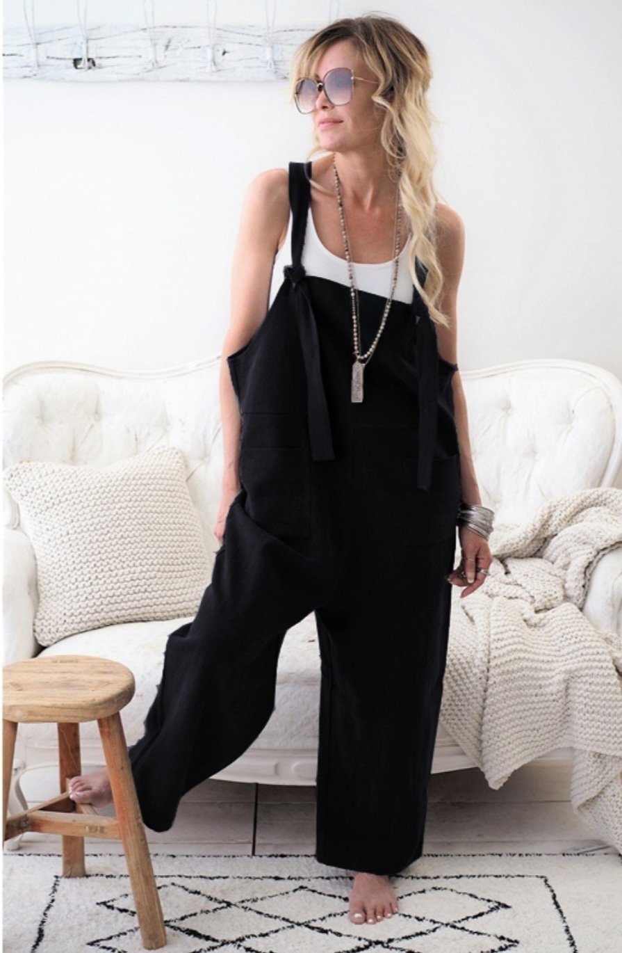 Combinaison 100% lin baggy trés tendance