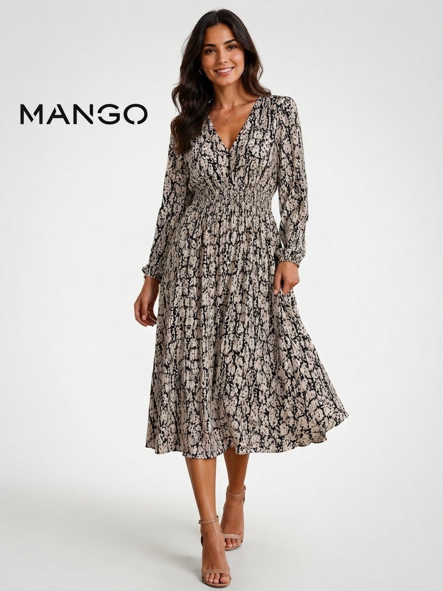 Robe longue Mango
